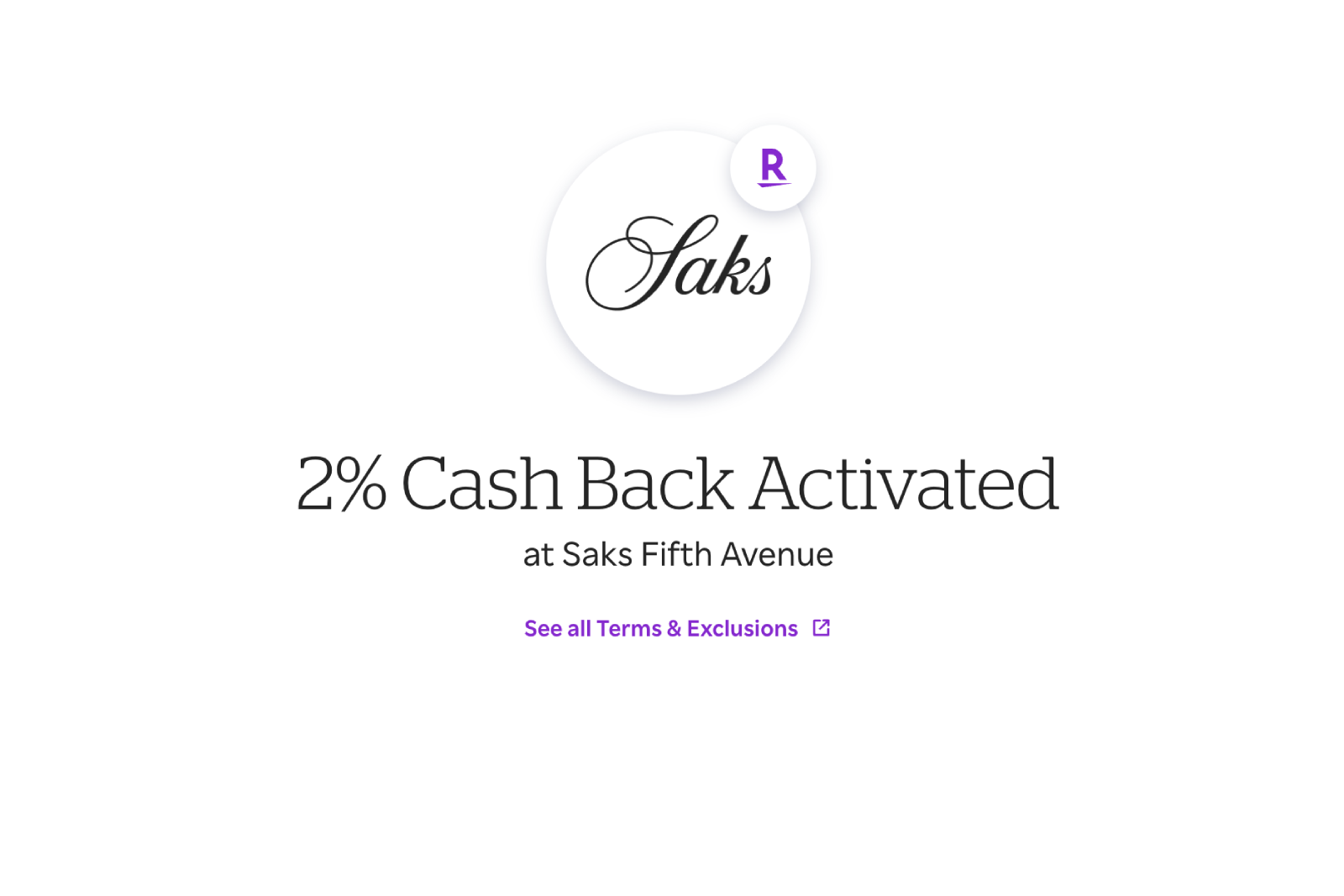 rakuten deal saks fifth avenue